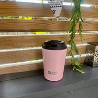 Cherish Planet Pink Coffee Mug 360ml - Portable Stainless Steel 12oz Coffee Cup for Home & Office