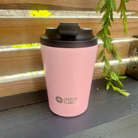Cherish Planet Pink Coffee Mug 360ml - Portable Stainless Steel 12oz Coffee Cup for Home & Office