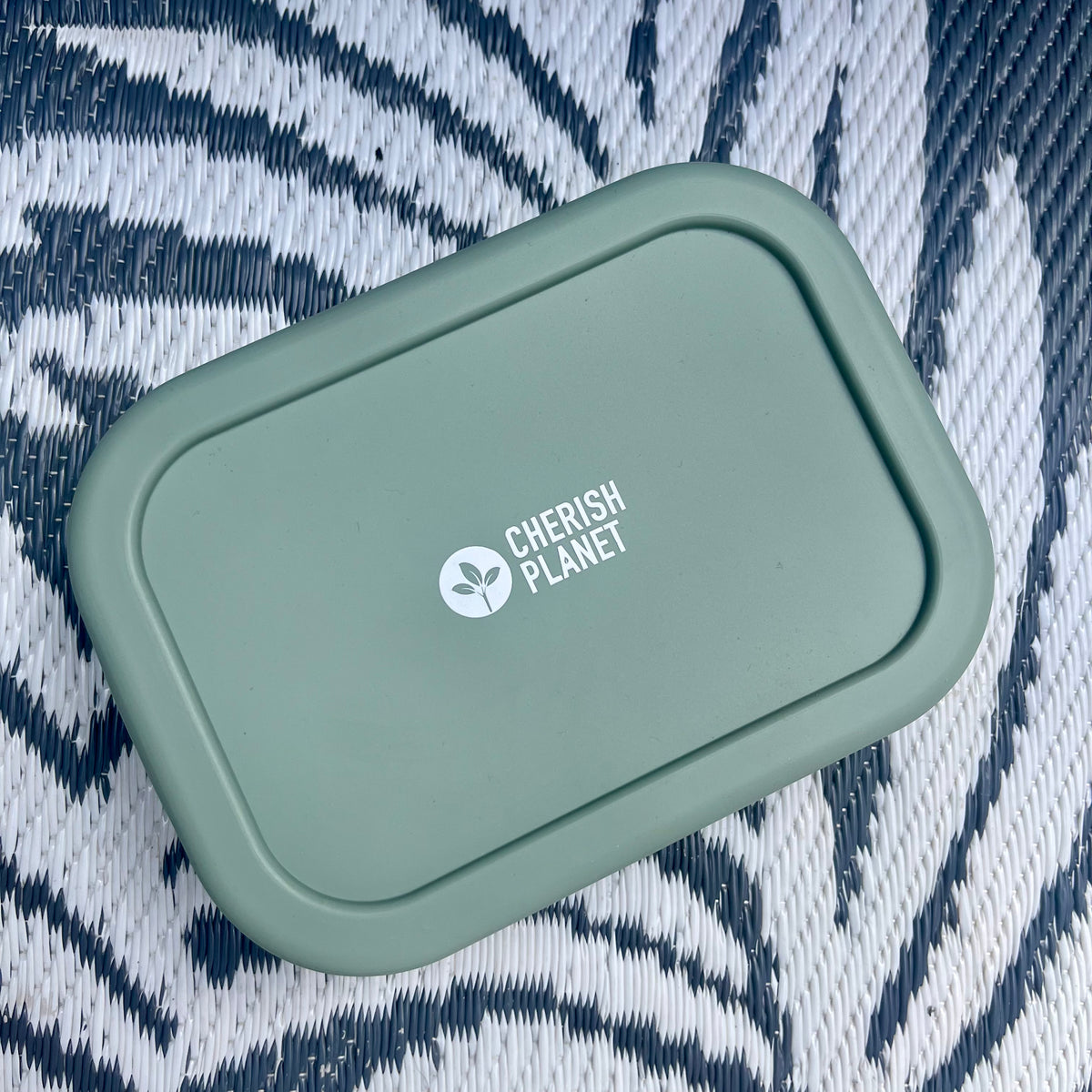 920ml Silicone Lunch Box, Leakproof Reusable Food Container for Adults & Kids