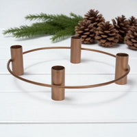 Matt Gold Candlesticks Candle Holder Candelabra Holds 4 Dinner Candles