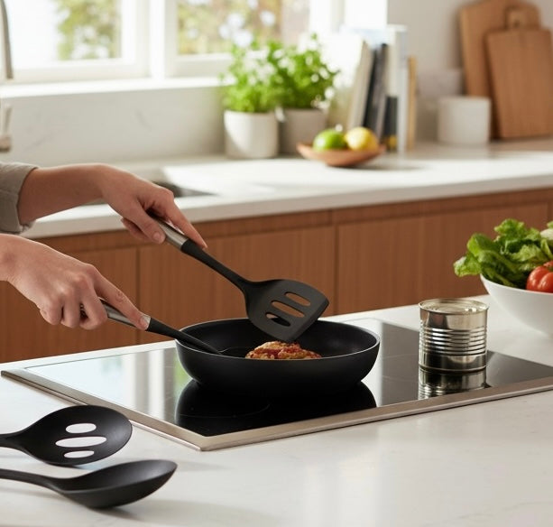 Sabichi Stainless Steel Nylon Utensil Set Dishwasher safe