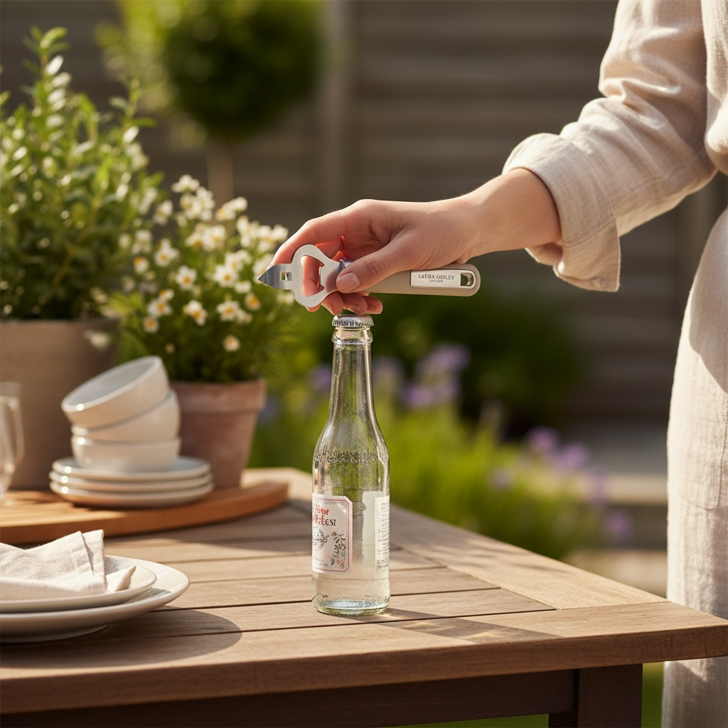 Laura Ashley Cookware Dark Dove Grey Bottle Opener Kitchen Accessory