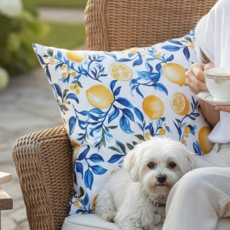Amalfi Waterproof Cushion Covers 43cm x 43cm Premium Outdoor Garden Decorative Covers for Patio Furniture