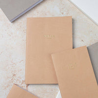 A5 Tan 'Notes' Notebook - Cherish Home