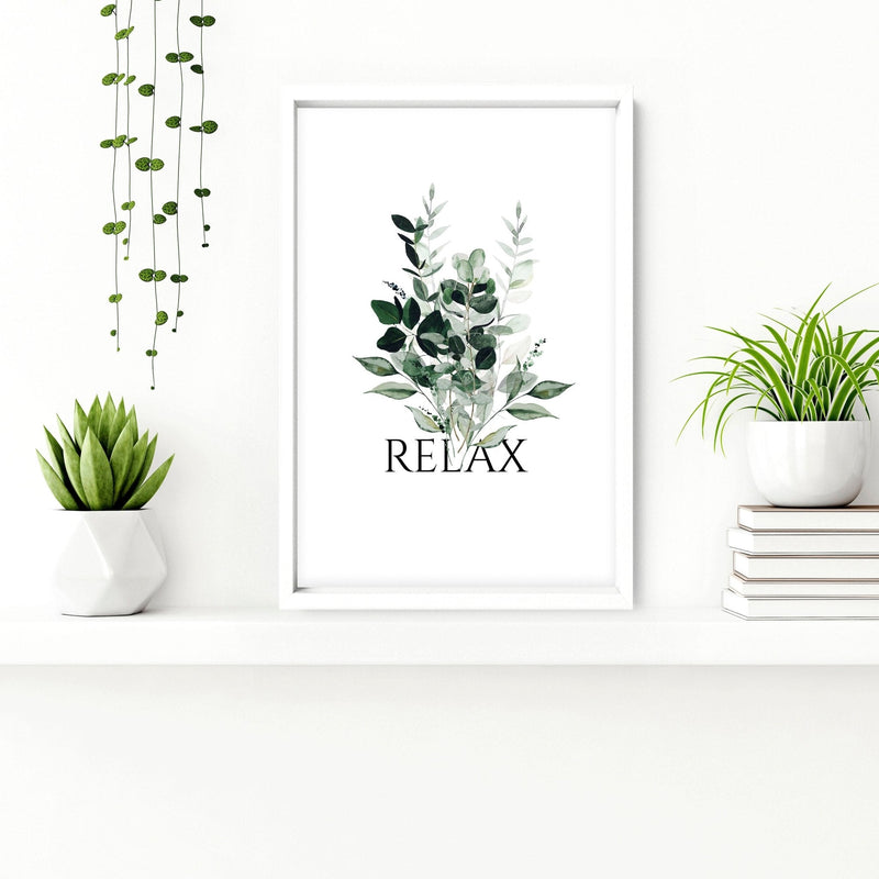 Aesthetic Bathroom Wall Decor - Set of 3 Framed Botanical Art Prints | Calming Greenery for Guest Bath, Powder Room - Cherish Home