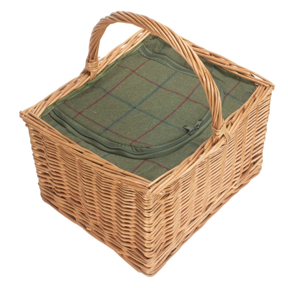 Antique Wash Wicker Butchers Cool Basket - Cherish Home