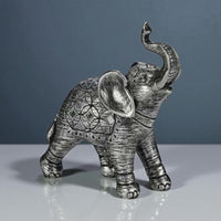Arte Collection Rustic Small Silver Elephant Figurine Ornament - Cherish Home