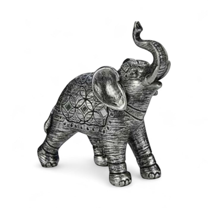 Arte Collection Rustic Small Silver Elephant Figurine Ornament - Cherish Home