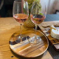 Artisan Upcycled Wood Serving Plate - End Grain Design, Eco - Friendly & Durable Platter for Entertaining (Available in 2 Patterns) - Cherish Home