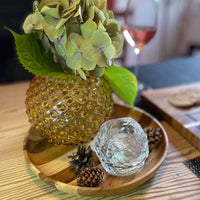 Artisan Upcycled Wood Serving Plate - End Grain Design, Eco - Friendly & Durable Platter for Entertaining (Available in 2 Patterns) - Cherish Home