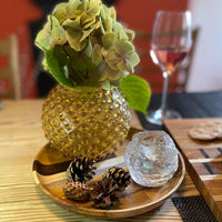 Artisan Upcycled Wood Serving Plate - End Grain Design, Eco - Friendly & Durable Platter for Entertaining (Available in 2 Patterns) - Cherish Home