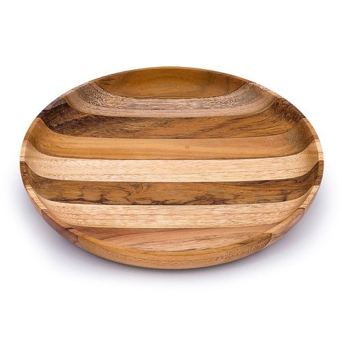 Artisan Upcycled Wood Serving Plate - End Grain Design, Eco - Friendly & Durable Platter for Entertaining (Available in 2 Patterns) - Cherish Home