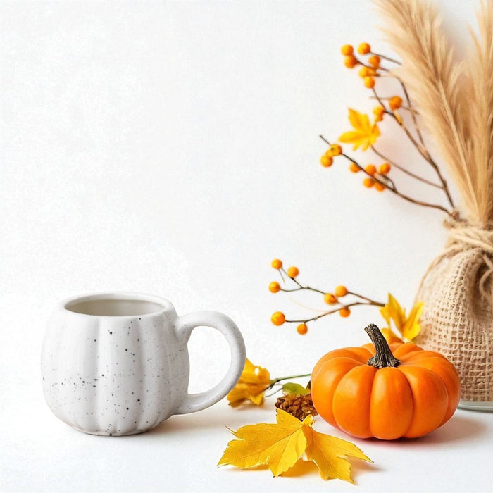 Autumn Speckled White Pumpkin Mug - Cherish Home