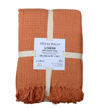 Autumn Spice Cotton Honeycomb Throw - Cherish Home