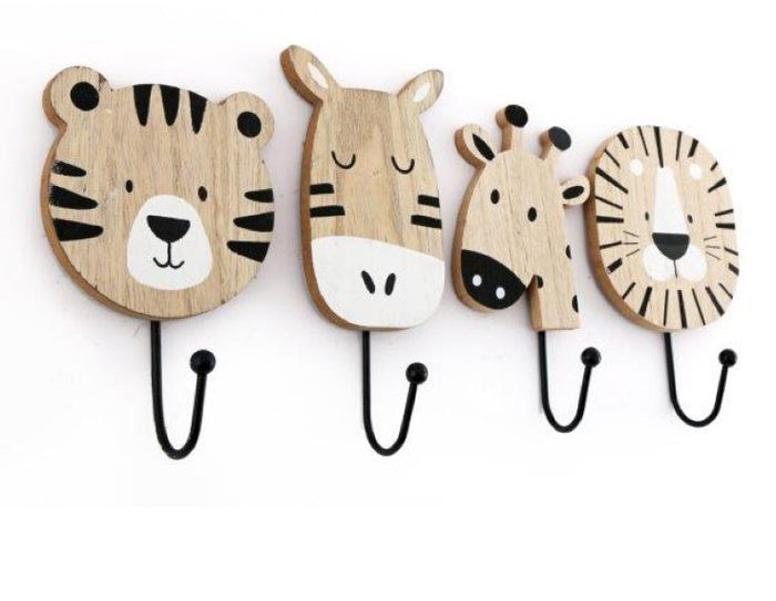 Baby Animal Hanger Hooks Nursery for Childrens Nursery, playroom or bedroom - Cherish Home