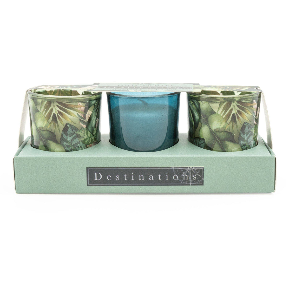 Bali Whirl Mini Votive Candles - Set of 3 - Tropical Fragrance - Cherish Home