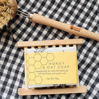 Bamboo All - natural Soap Dish for Bathrooms - Cherish Home