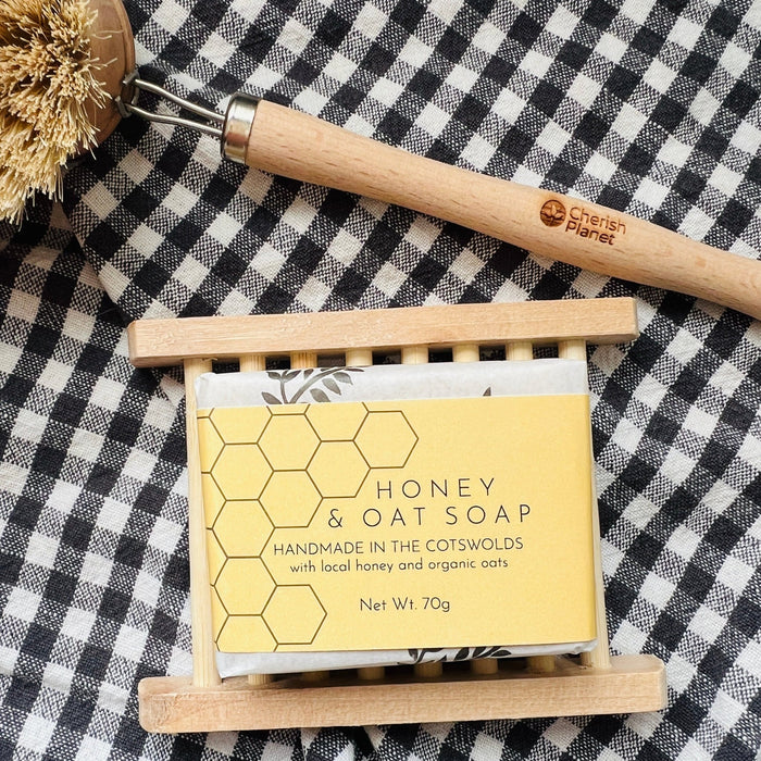 Bamboo All - natural Soap Dish for Bathrooms - Cherish Home