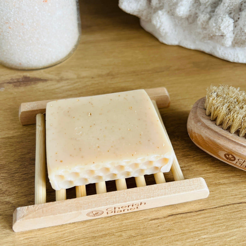 Bamboo All - natural Soap Dish for Bathrooms - Cherish Home