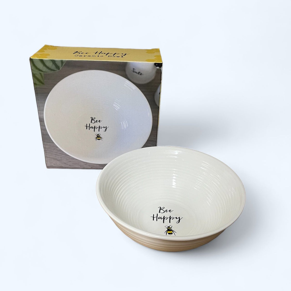 Bee Happy Ceramic Bowl - Cherish Home