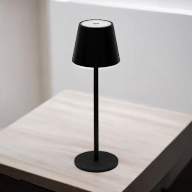 Black LED Touch Lamp Dimmable Bedside Table Lamp Modern Accent Light with USB Charging Port for Bedroom Living Room Office - Cherish Home