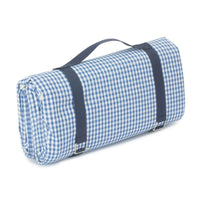Blue and White Gingham Picnic Blanket - Cherish Home