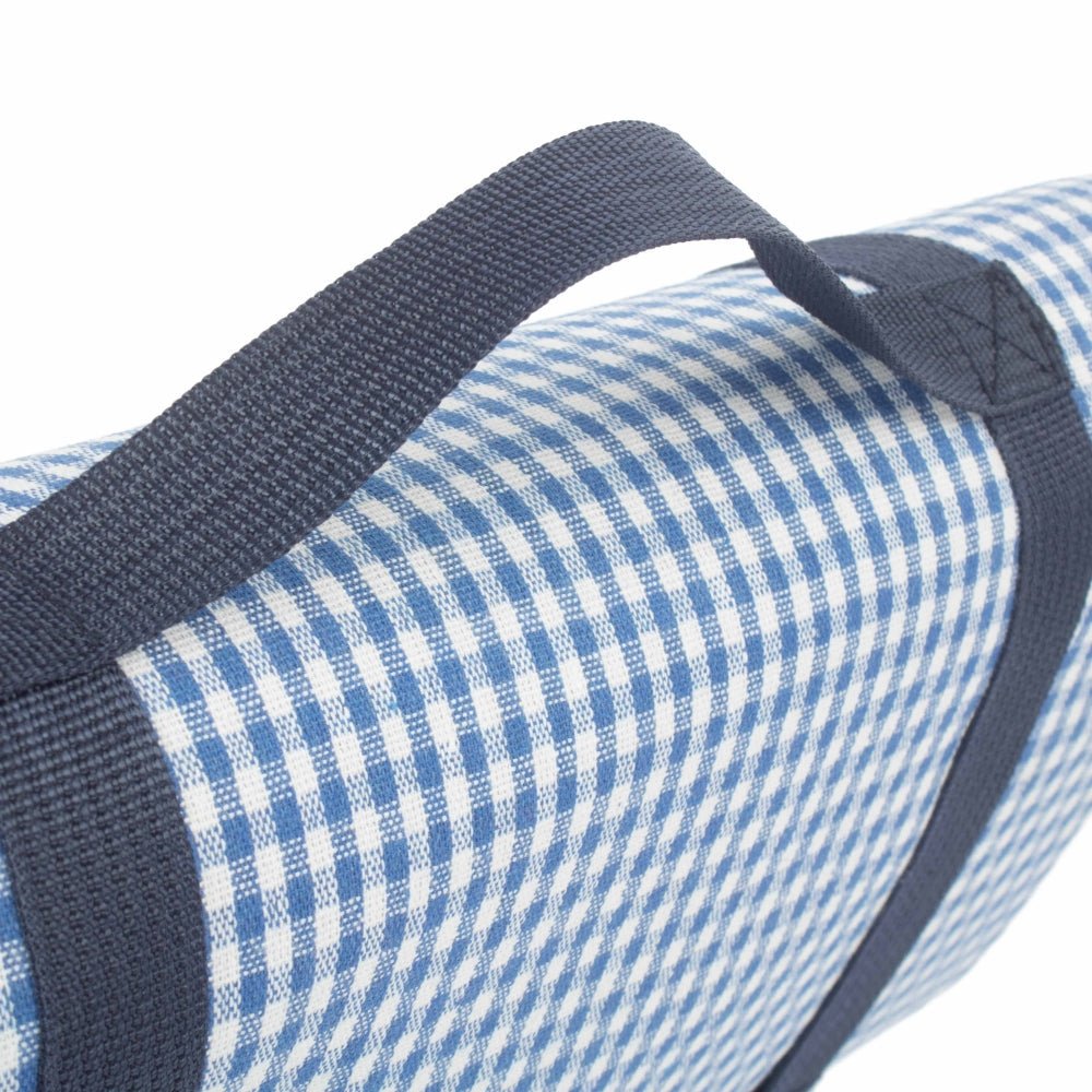 Blue and White Gingham Picnic Blanket - Cherish Home