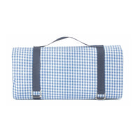 Blue and White Gingham Picnic Blanket - Cherish Home