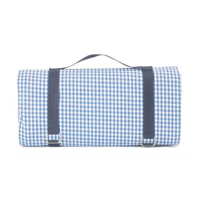 Blue and White Gingham Picnic Blanket - Cherish Home