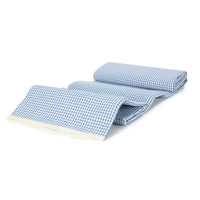 Blue and White Gingham Picnic Blanket - Cherish Home