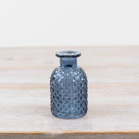 Blue Patterned Bottle Vase, 9.2cm - Cherish Home