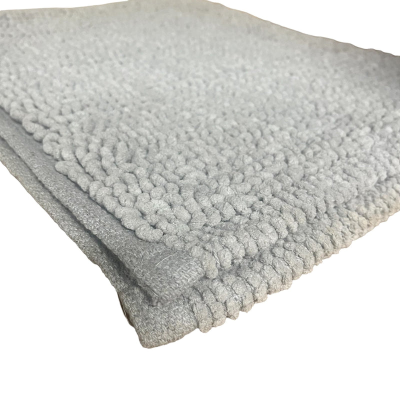 Bobbled Bath Mat Silver Grey - Bathroom Collection - Cherish Home