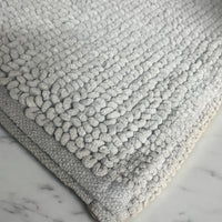 Bobbled Bath Mat Silver Grey - Bathroom Collection - Cherish Home