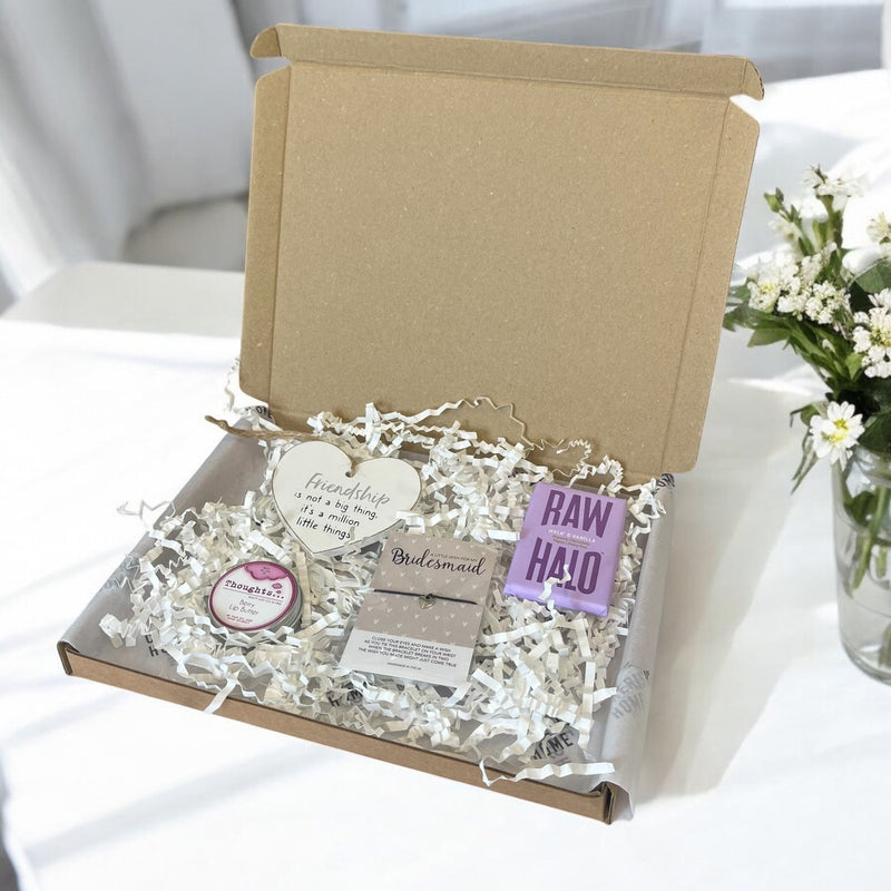 Bridesmaid Gift Set Letterbox - Sophisticated Wedding Party Proposal Thank You Gift - Cherish Home