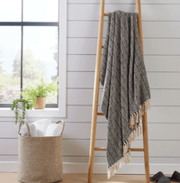 Casa Blanca Soft Cotton Throw - 127 x 152cm, Cosy & Decorative Blanket for Sofa, Bed & Home - Cherish Home