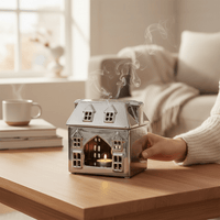 Ceramic House Wax Warmer Large Scented Oil Burner Wax Melts Fragrance Diffuser - Cherish Home