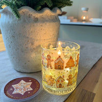 Charming LED Gingerbread Kisses Candle Battery - Powered Gingerbread House, Tree & Candy Cane Figures - Cherish Home