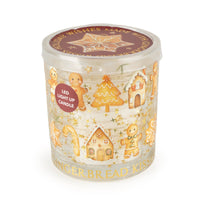Charming LED Gingerbread Kisses Candle Battery - Powered Gingerbread House, Tree & Candy Cane Figures - Cherish Home