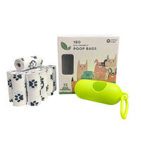 Cherish Planet Dog Poo Bags & Dispenser - Eco - Friendly, Thick Pet Waste Pick Up Bags Dispenser and 12 rolls included - Cherish Home