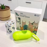 Cherish Planet Dog Poo Bags & Dispenser - Eco - Friendly, Thick Pet Waste Pick Up Bags Dispenser and 12 rolls included - Cherish Home