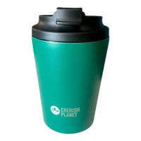 Cherish Planet Green Coffee Mug 360ml - Portable Stainless Steel 12oz Coffee Cup for Home & Office - Cherish Home
