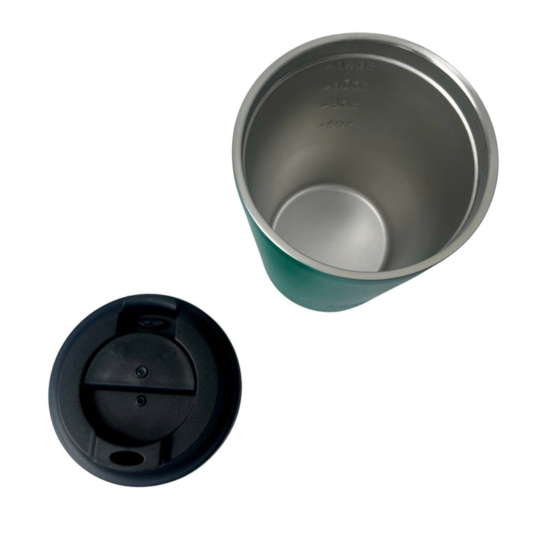 Cherish Planet Green Coffee Mug 360ml - Portable Stainless Steel 12oz Coffee Cup for Home & Office - Cherish Home
