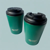 Cherish Planet Green Coffee Mug 360ml - Portable Stainless Steel 12oz Coffee Cup for Home & Office - Cherish Home