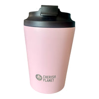 Cherish Planet Pink Coffee Mug 360ml - Portable Stainless Steel 12oz Coffee Cup for Home & Office - Cherish Home