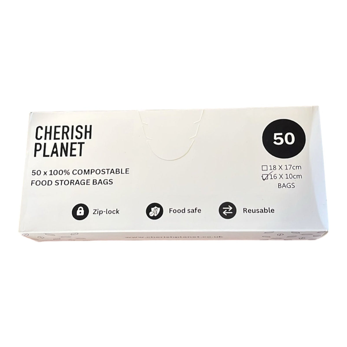 Cherish Planet Reusable Sandwich Bags for Lunch box Small & Medium available - 50 Pack - Leakproof Food Storage - Cherish Home