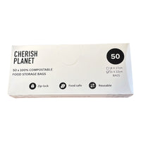 Cherish Planet Reusable Sandwich Bags for Lunch box Small & Medium available - 50 Pack - Leakproof Food Storage - Cherish Home