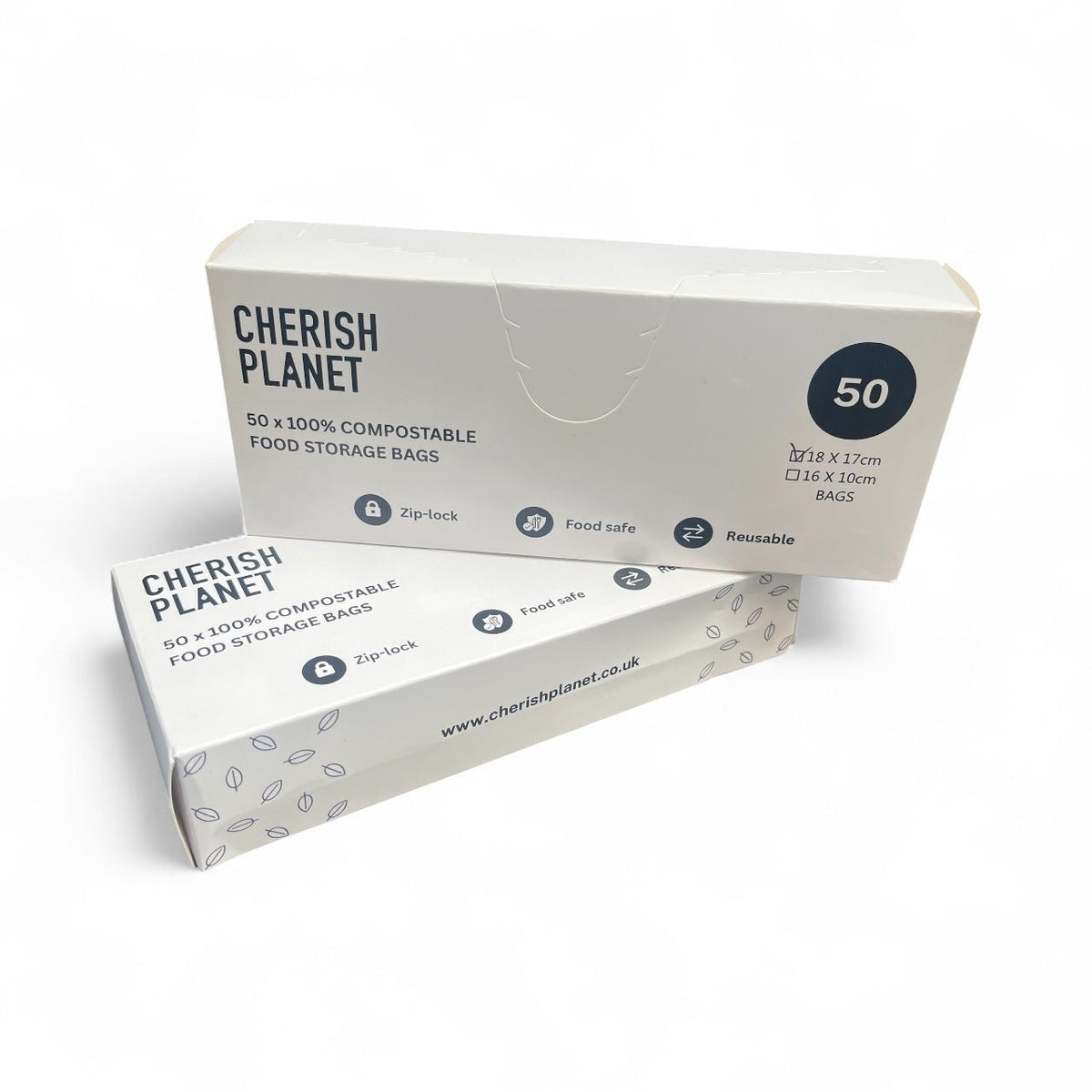 Cherish Planet Reusable Sandwich Bags for Lunch box Small & Medium available - 50 Pack - Leakproof Food Storage - Cherish Home