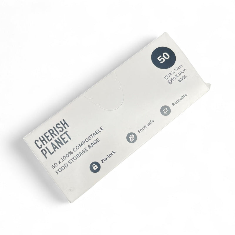 Cherish Planet Reusable Sandwich Bags for Lunch box Small & Medium available - 50 Pack - Leakproof Food Storage - Cherish Home