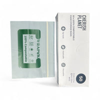 Cherish Planet Reusable Sandwich Bags for Lunch box Small & Medium available - 50 Pack - Leakproof Food Storage - Cherish Home