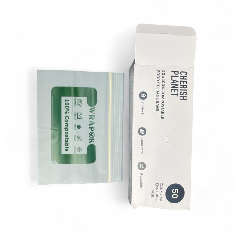 Cherish Planet Reusable Sandwich Bags for Lunch box Small & Medium available - 50 Pack - Leakproof Food Storage - Cherish Home